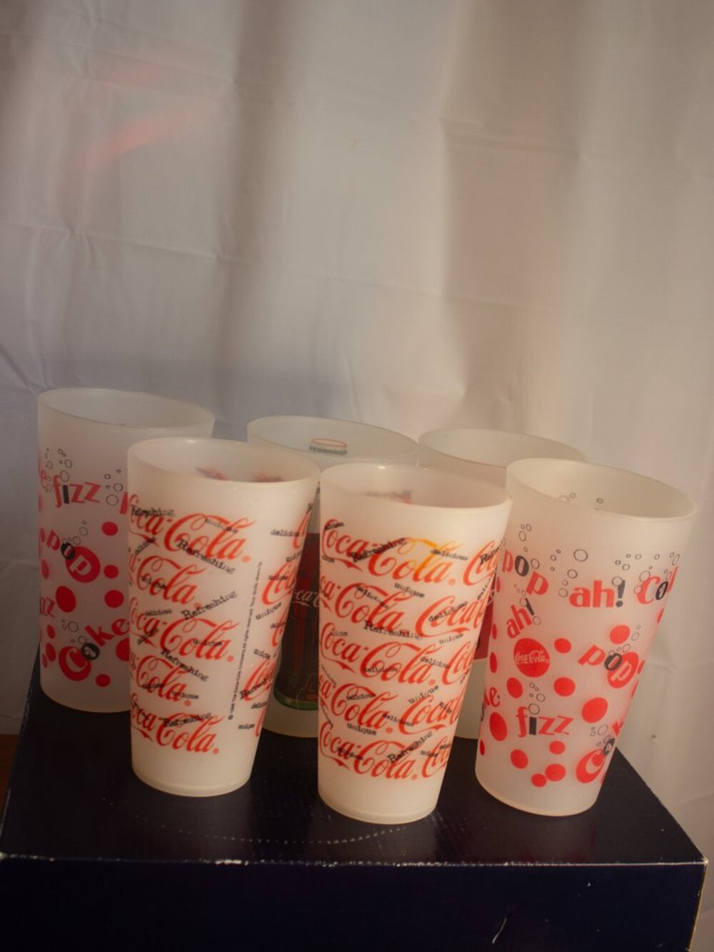 Vintage Coca‑Cola Tumblers – Set of 6 – 16 oz